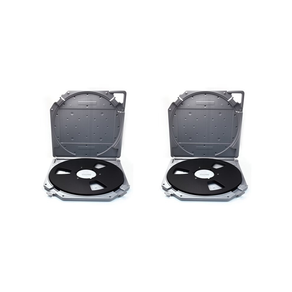 2Pcs 10Inch Empty Takeup Reel With Empty Take Reels Storage Box Full Protection Open Reel Recording Tape Box Case A 6034129055546