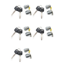 5X Juego de Cerradura de Puerta con Llave (L & R) para Camioneta 89-95 89-98 4Runner para Llave de Cilindro de Cerradura de Puerta