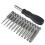 36 Pack Torx  Screwdriver Bit Set 1/4 Inch Hex Shank T5-T40 Star Screwdriver Tool Kit with 3 Pack Handle 2