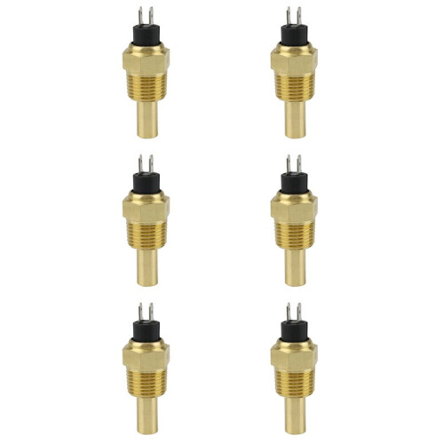6X for VDO Engine Water Temperature Sensor Oil Temperature Sensor 1/2NPT 21mm Thread for Generator Set