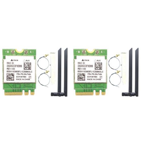 2X RTL8821AE Dual Frequency Network Card M.2 NGFF 2230 Wireless Network Card WIFI Module Network Card Adapter