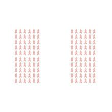 120 Pcs Breast Cancer Awareness Charm Ribbon Pendant Charm Jewelry DIY Accessories for Necklace Bracelet Making Crafts