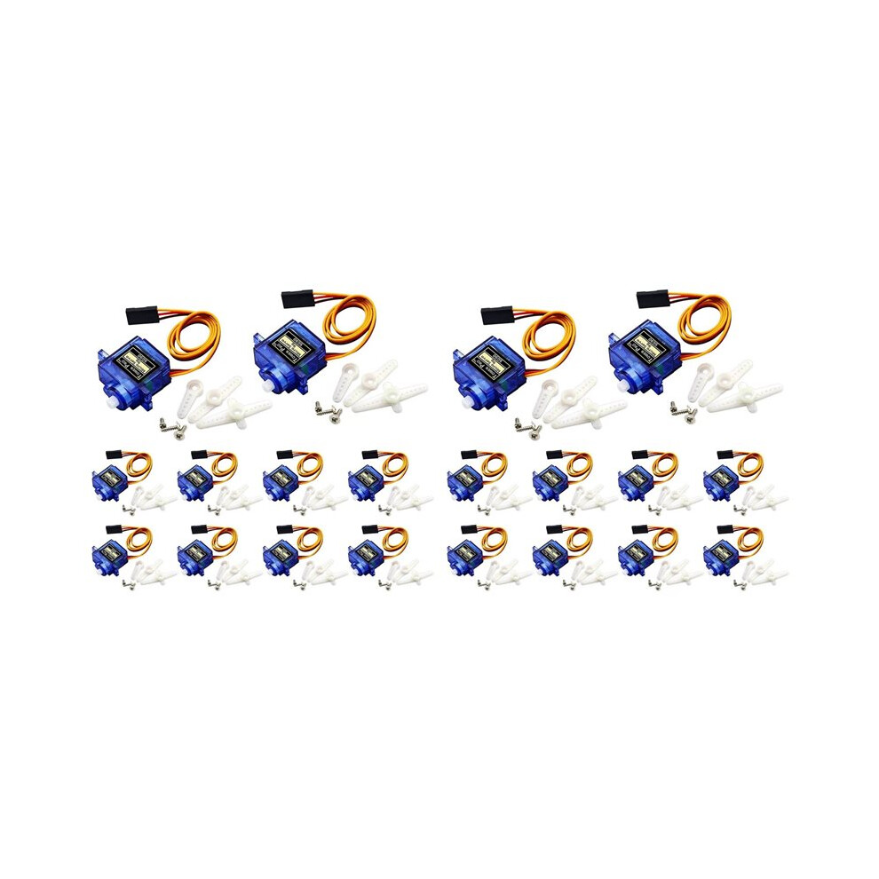 20Pcs Sg90 Micro-Servo Motor 9G For Rc Robot Helicopter Airplane Boat Controls 4713147296835