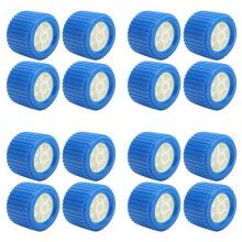 16 STÜCKE Bootsanhänger Gerippte Wobble Rollers, Trailer Roller Boat Ramp Rollers Boat Lift Wheels Kit für Boat Yacht Trailer