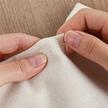 100 St Silverfärgade U-Nålar för Hantverk, U-Nålar för Hantverk, Sömnadsnålar i Rostfritt Stål för Quiltning, Tygkonst och DIY-Projekt