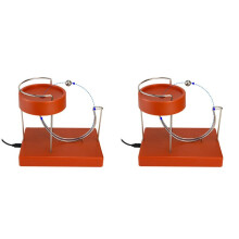 2X Kinetic Art Perpetual Movement Machine Kinetic Art Motion Inertial Metal Automatic Jumping Table Toy Orange Red