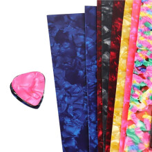 75X Palheta DIY Guitarra Punch Sheets Músicos Celulóide Palheta Guitarra Tiras Três Espessuras Por 0,46/0,71/0,96Cm Cor Aleatória