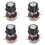4X Replacement 6mm Shaft Dia 470K Ohm 2W Pots Potentiometer W Knob 1