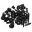 80 Pcs 7mm Hole Plastic Push Screw Rivet Fairing Panel Fixings Clips 2