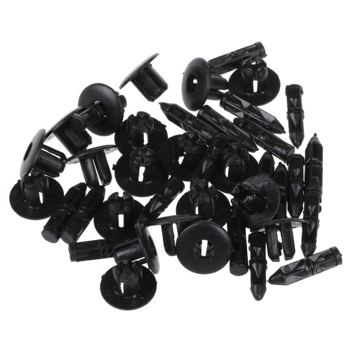 80 Pcs 7mm Hole Plastic Push Screw Rivet Fairing Panel Fixings Clips 1