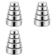 15 PCS Stainless Steel Food Container Sealed Crisper Storage Lunch Box Bowls with Lids Food Storage Box Lunch Box Bowl