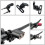3X Bicycle Headlight Mount Adaptor for Stem Mount Cycling Front Light LED Lamp Holder Bracket Camera Type Connector 6