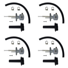 4X Fuel-Cock Petcock Assy & Lever for ATV Grizzly 350 660 Bruin 350 YFM350 YFM660 5KM-24500-10-00,