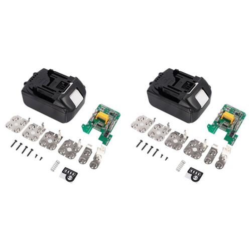 2X Li-Ion Battery Case Lithium Battery Protective Board for  10-Cell Battery Tool Battery Case Kit