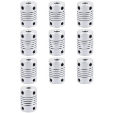10pcs 6mm to 8mm Shaft Coupling 25mm Length 18mm Diameter Stepper Motor Coupler Aluminum Alloy Joint Connector