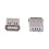 50 Pcs Straight Solder Type USB A Female Plug Jack Connector 2