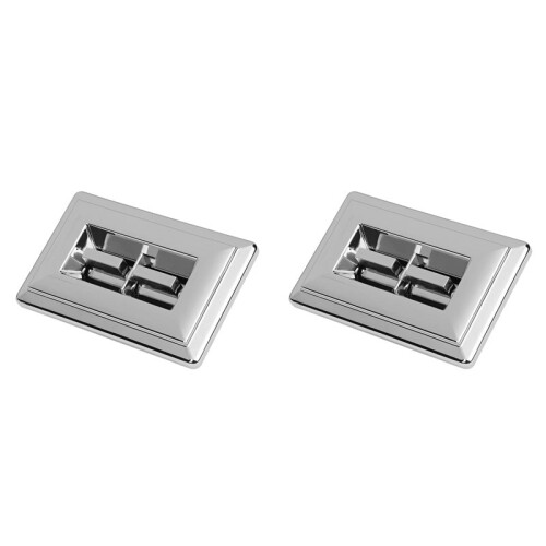 2X Master Power Door Window  Driver Side för 78-91 Pickup      Chrome 2-Knapp