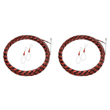 2X Electrical Threader Lead Tool 25M Cable Wire Guide Three-Strand Wall Threader Cable Stringer with Two Tighteners