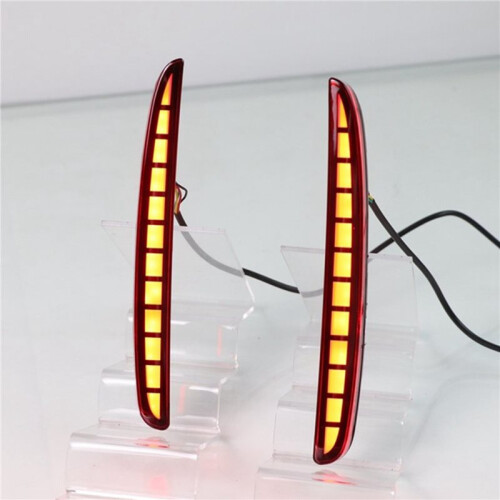 12Pcs for   Hatchback 2016 2017 2018 Multi-Function Led Rear Bumper Light Rear Fog Lamp (3 Functions) 2
