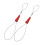 2X Electrical Threader Lead Tool 25M Cable Wire Guide Three-Strand Wall Threader Cable Stringer with Two Tighteners 1