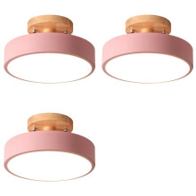 3X Ceiling Lights Modern LED Nordic Wood Lighting Fixture Indoor Luminaire Kitchen Living Bedroom Bathroom -