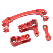 Aluminiumlegierungs-Lenkservo-Beschleuniger für 1/8 Mojave 4X4 Rot