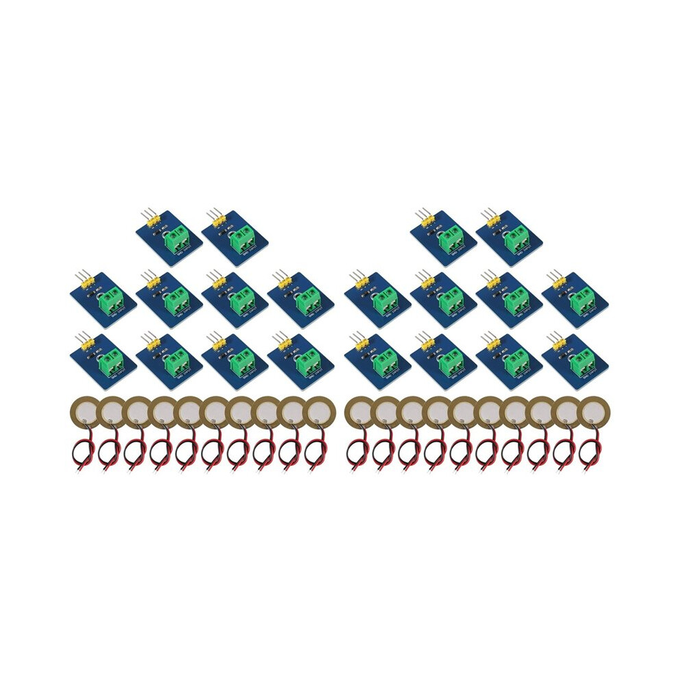 20Pcs Piezoelectric Sensor Analog Ceramic Sensor Module Piezoelectricity For Diy Kit 6032182455099