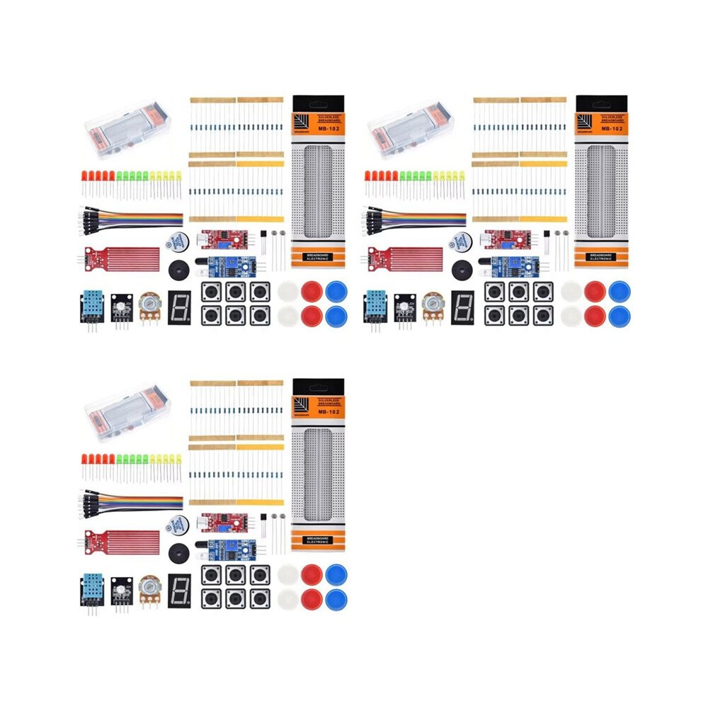 3X For R3 Development Board Getting Started Easy Learning Kit 830 Hole Breadboard Parts Kit Kit,A 6032252298472
