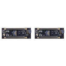2X PCIe4.0 X16-Steckplatzadapterkarte PCIe4.0 X16 auf SFF-8654 8i Riser-Karte Benötigt Motherboard-Unterstützung für X4+X4-Aufteilung