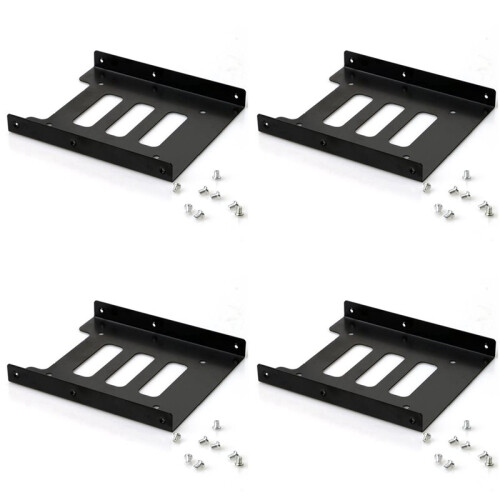 4X Hard Disk Bracket 2.5 to 3.5 Hard Disk Cage Hard Disk Bracket Multi-Function Solid State Drive SSD Bracket