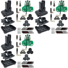 3X BAT411 BAT420 Li-Ion Battery Plastic Case PCB Charging Protection Board Box for 10.8V 12V BAT412A BAT413A