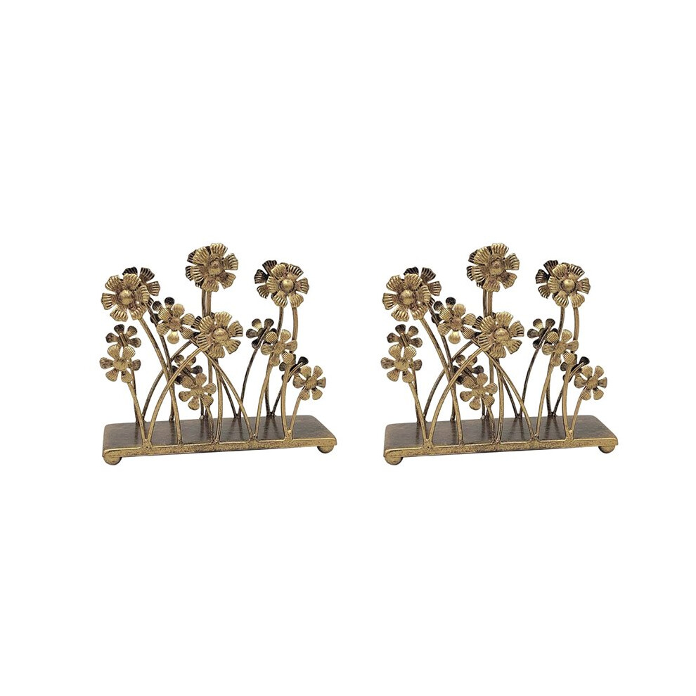 Typecat 2X Vintage Iron Art Napkin Holder For Table,Sunflower Tissue Holder,Cocktail Napkin Dispenser,Rustic Napkin Paper Rack