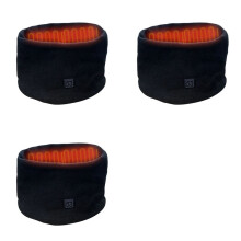 3X Écharpe Chauffante Électrique D'Hiver, Cache-Cou Rechargeable par USB, Écharpe Polaire à 3 Vitesses de Réglage pour le Cyclisme et le Ski