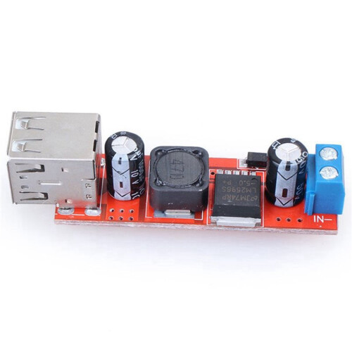 4X Dual USB 9V/12V/24V/36V to 5V Converter - 3A Step Down Power Module 1