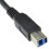 kenable USB 3.0 SuperSpeed Cable Type Plug A to Type B Plug BLACK 0.5m 3