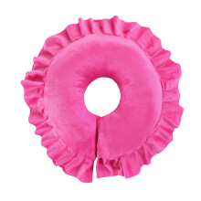 Travel Flight Neck Pad Comfortable Fabric Pillow U Shaped Neck Support Cushion Soft Spa Salon Massage Table Cradle Round Face Spa Pillow Cooling