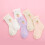 5 Pairs Strawberry Mesh Socks L - 6-8 yrs 6