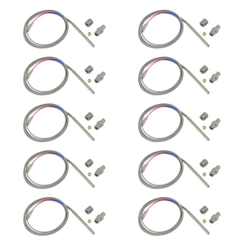10X for Exhaust Gas Temperature Sensor Egt K Type Thermocouple Probe Exhaust Temperature Sensor Thread