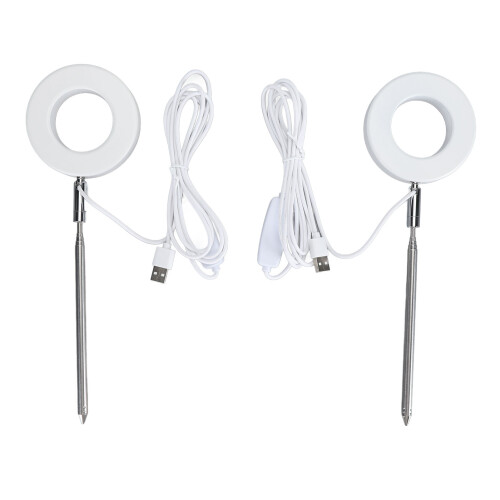 2PCS Full Spectrum LED Grow Light, Dimmable, Timer, 9cm
