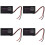 4X Red Led Digital Display Voltmeter Voltage Meter Volt Tester Panel for  12V Vehicles USB 5V2A Output 12.6V Battery 1
