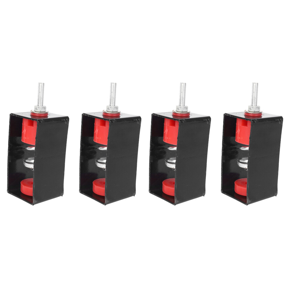 Elastomeric Hanger - Spring Vibration Isolator - Anti Vibration Ceiling Suspended Mounted-Studio,Home Theater (4 Pack) Black/Red 6033260809667