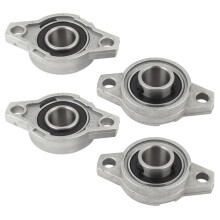 KFL002 FL002 Self Aligning Pillow Block Flange Bearing 15mm 4PCS