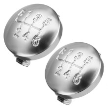 2X 6 Speed Matte Gear Shift Knob Cap Cover Shifter Lever Case Cover for 159 Brera Spider 2005-2011 55344557