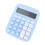Large Sky Blue Battery Powered Electronic Desktop Calculator with Big Buttons 5