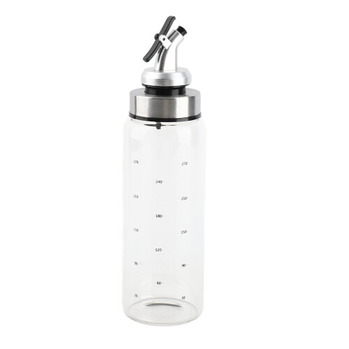 300ml Leakproof Glass Olive Oil Dispenser, Precise Scale, Dustproof 1