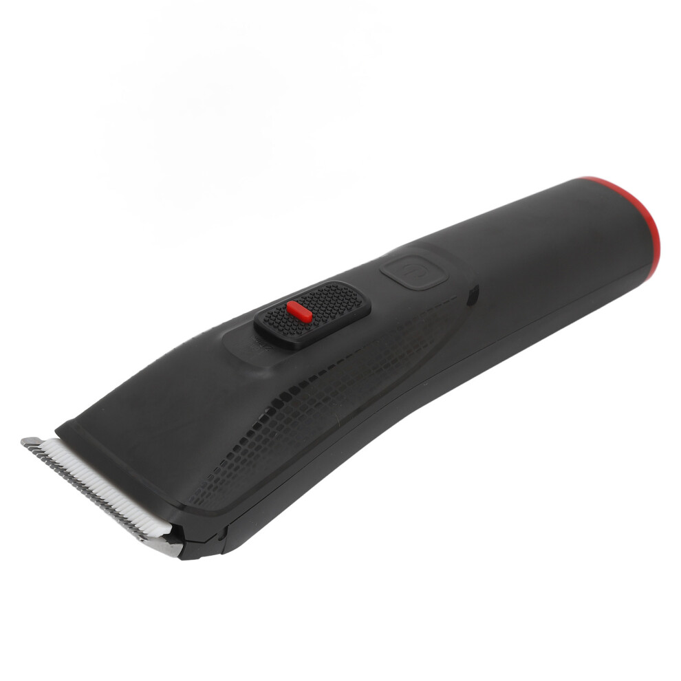 Black Electric Hair Clippers Usb Rechargeable Trimmer 1500Mah With 2 Guide Combs