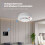 White Wireless Smoke Detector 9.0x9.0x3.2 cm 433 3