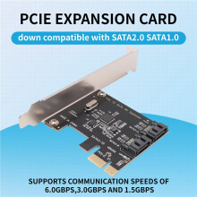 PCIE to Card PCI-E Adapter PCI Express to SATA3.0 Converter 2-Port III 6G Expansion Controller Card Adapter
