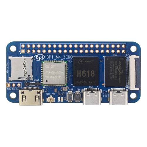 Voor Banana Pi BPI-M4 Zero Moederbord Allwinner H618 Linux Programmeren Leren ARM Cortexx-A53 Processor 2.4G/5G WIFI