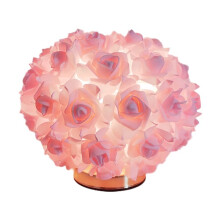 Nordic Rose Flower Bouquet Table Lamp Romantic Bedside Night Light for Bedroom for Wedding Decor Desk Lamp UK Plug